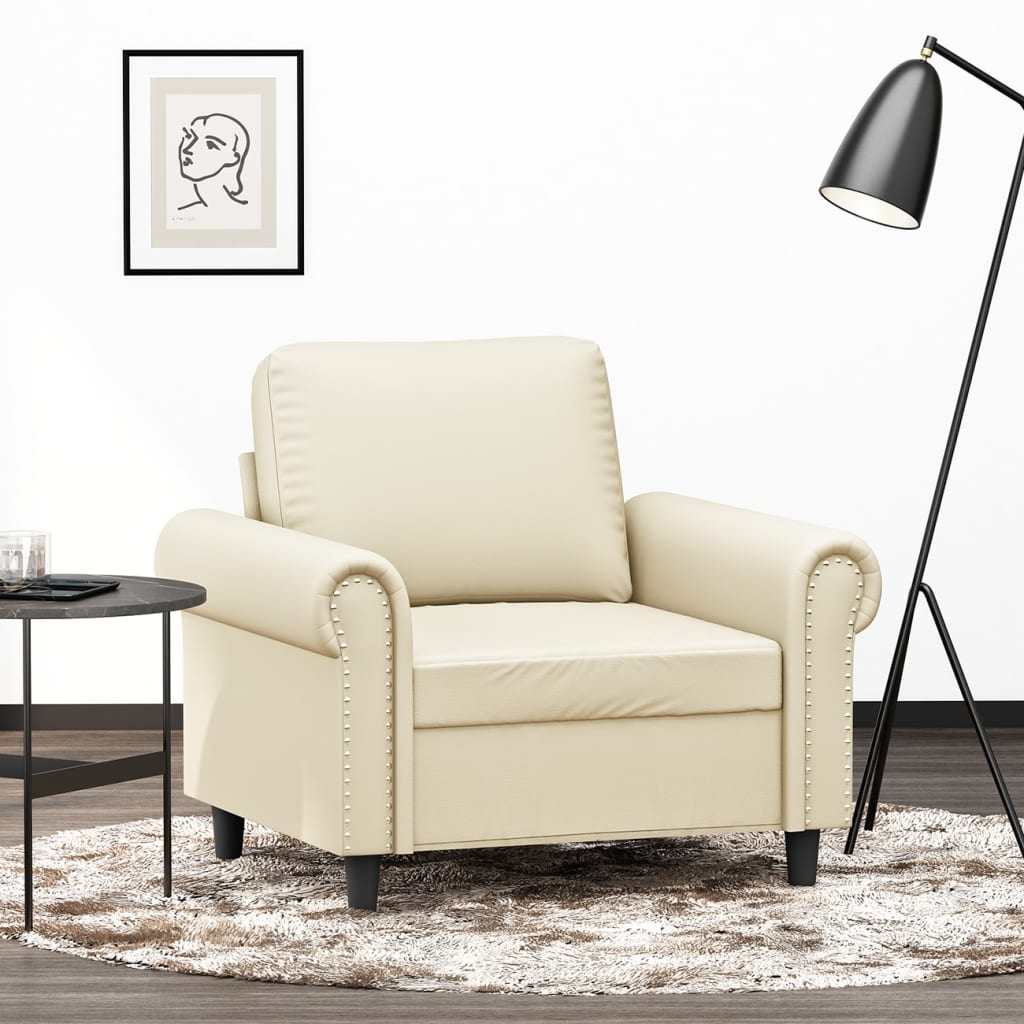 Sessel -Braun Kunstleder