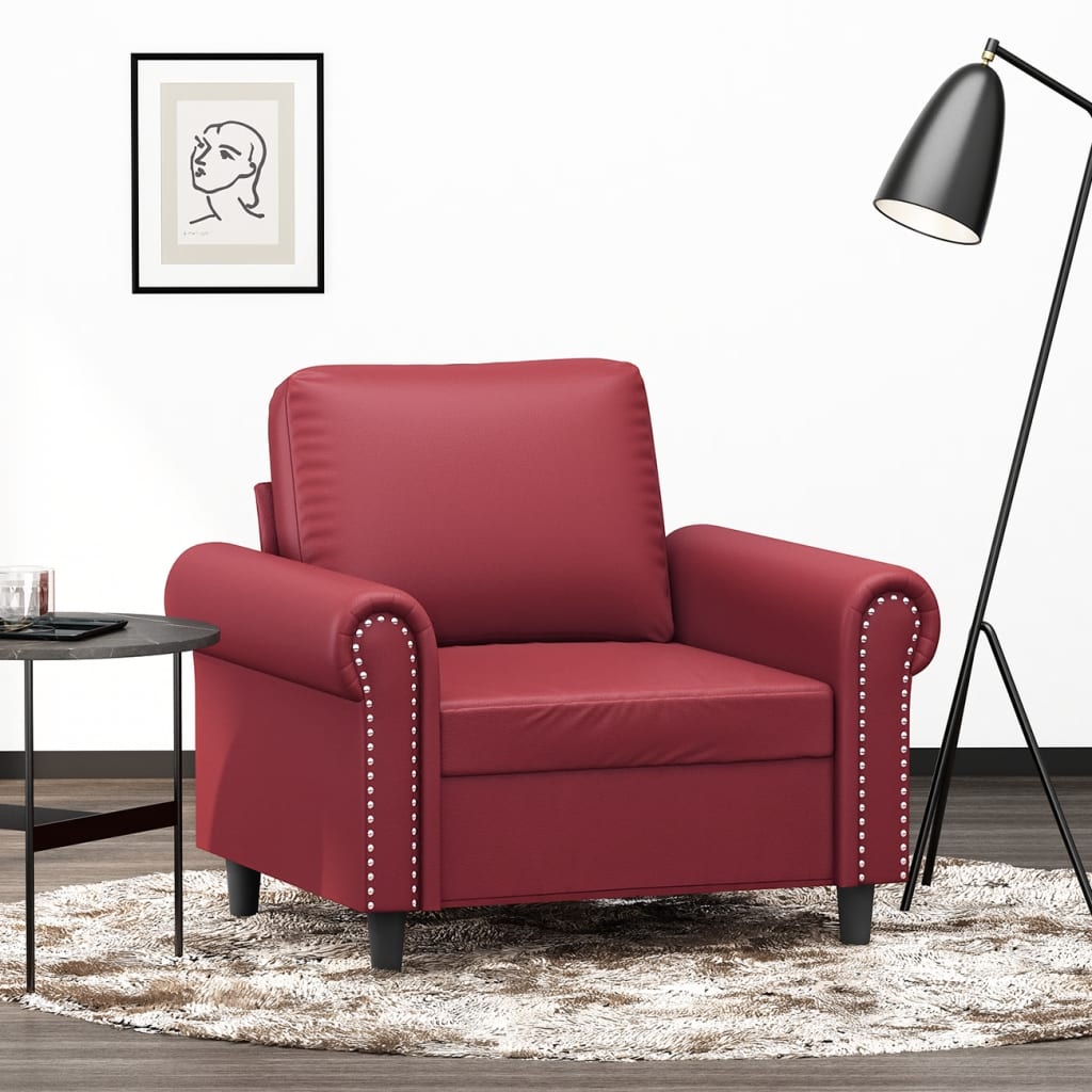 Sessel -Braun Kunstleder