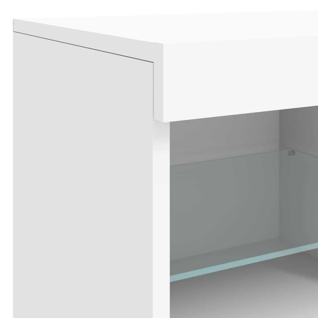 Sideboard Mit Led-Leuchten 163X37X67 Cm