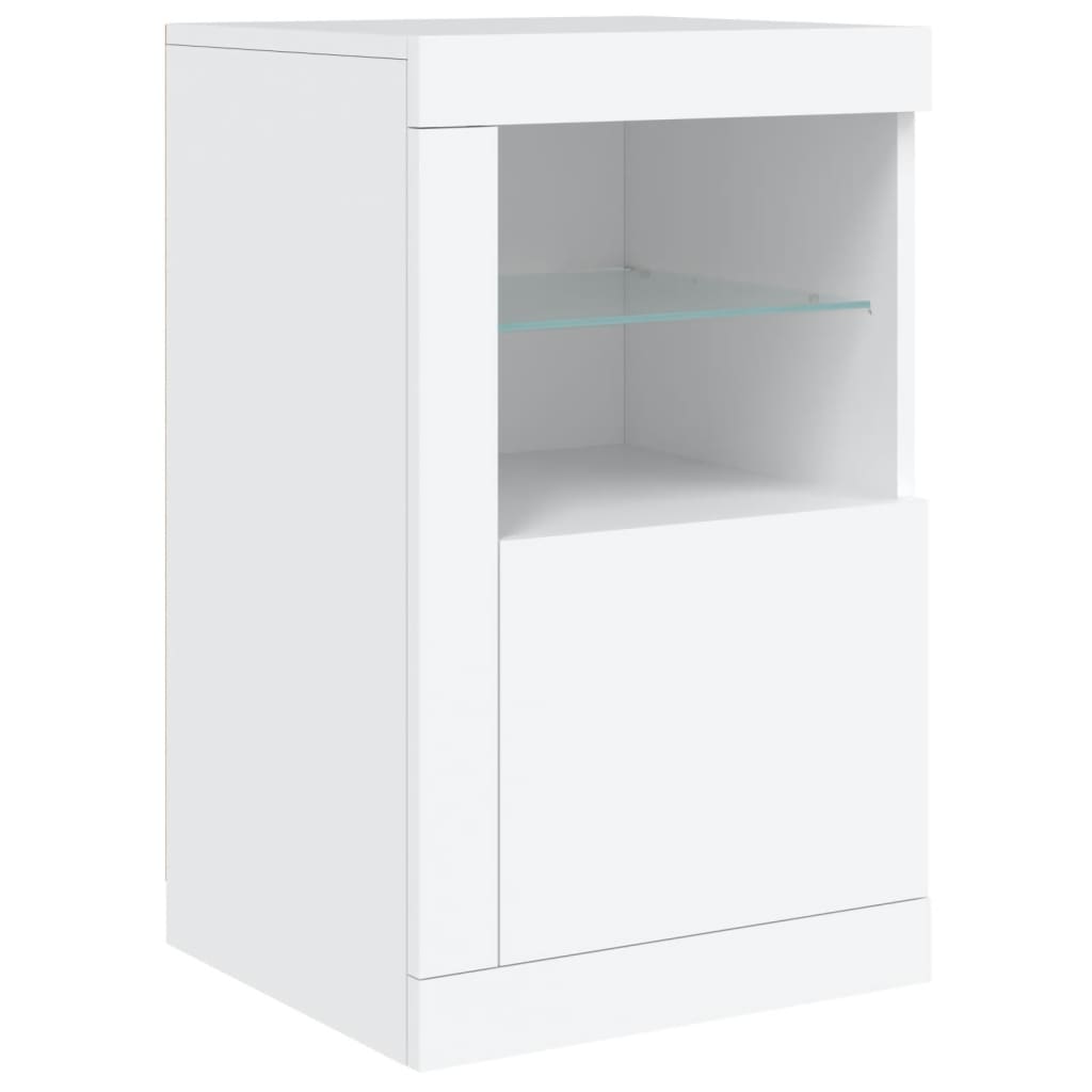 Sideboard Mit Led-Leuchten 163X37X67 Cm