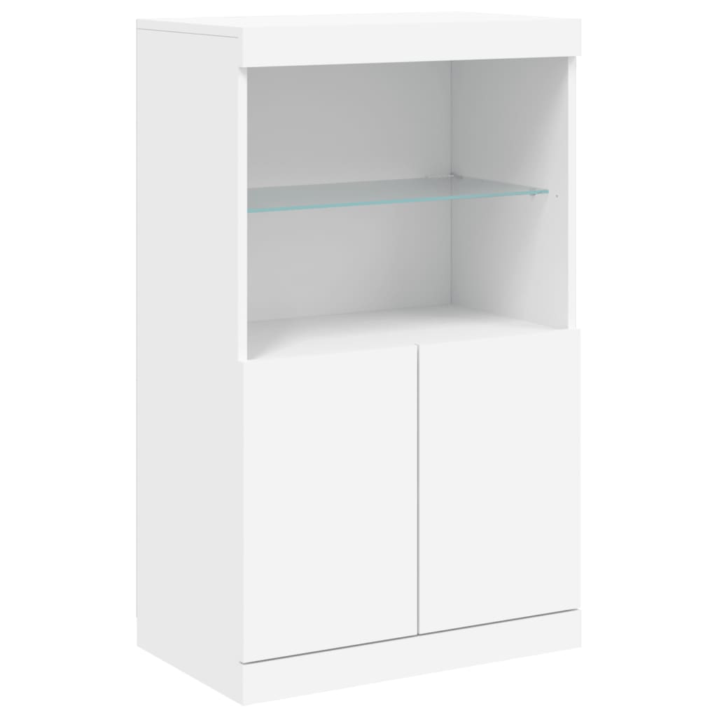 Sideboards Mit Led-Leuchten 3 Stk. Holzwerkstoff
