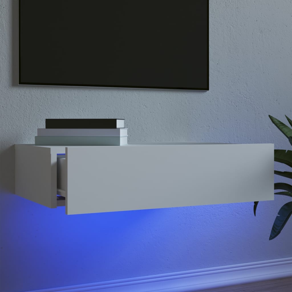 Tv-Schrank Mit Led-Leuchten Artisan-Eiche 60X35X15,5 Cm