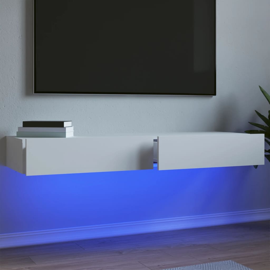 Tv-Schrank Mit Led-Leuchten Artisan-Eiche 60X35X15,5 Cm
