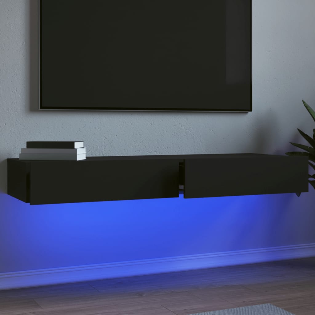 Tv-Schrank Mit Led-Leuchten Artisan-Eiche 60X35X15,5 Cm