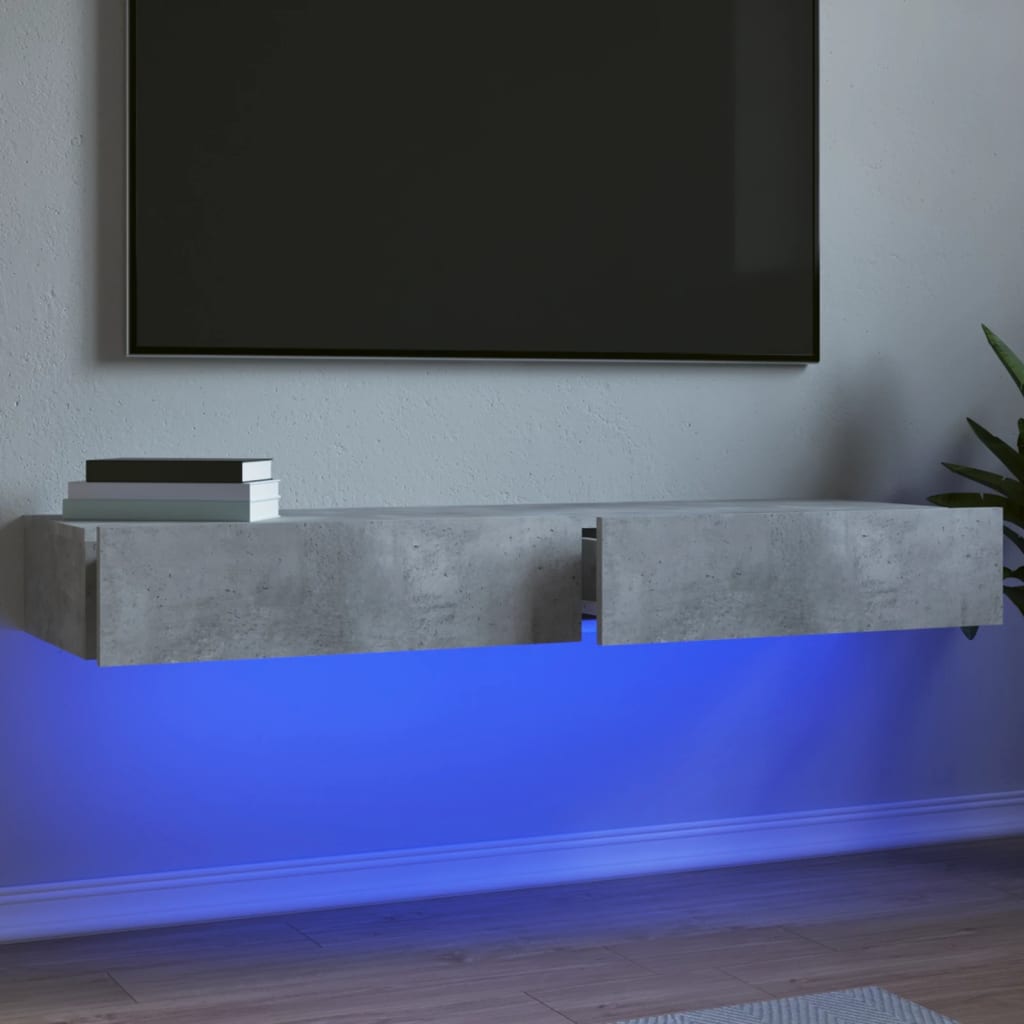 Tv-Schrank Mit Led-Leuchten Artisan-Eiche 60X35X15,5 Cm