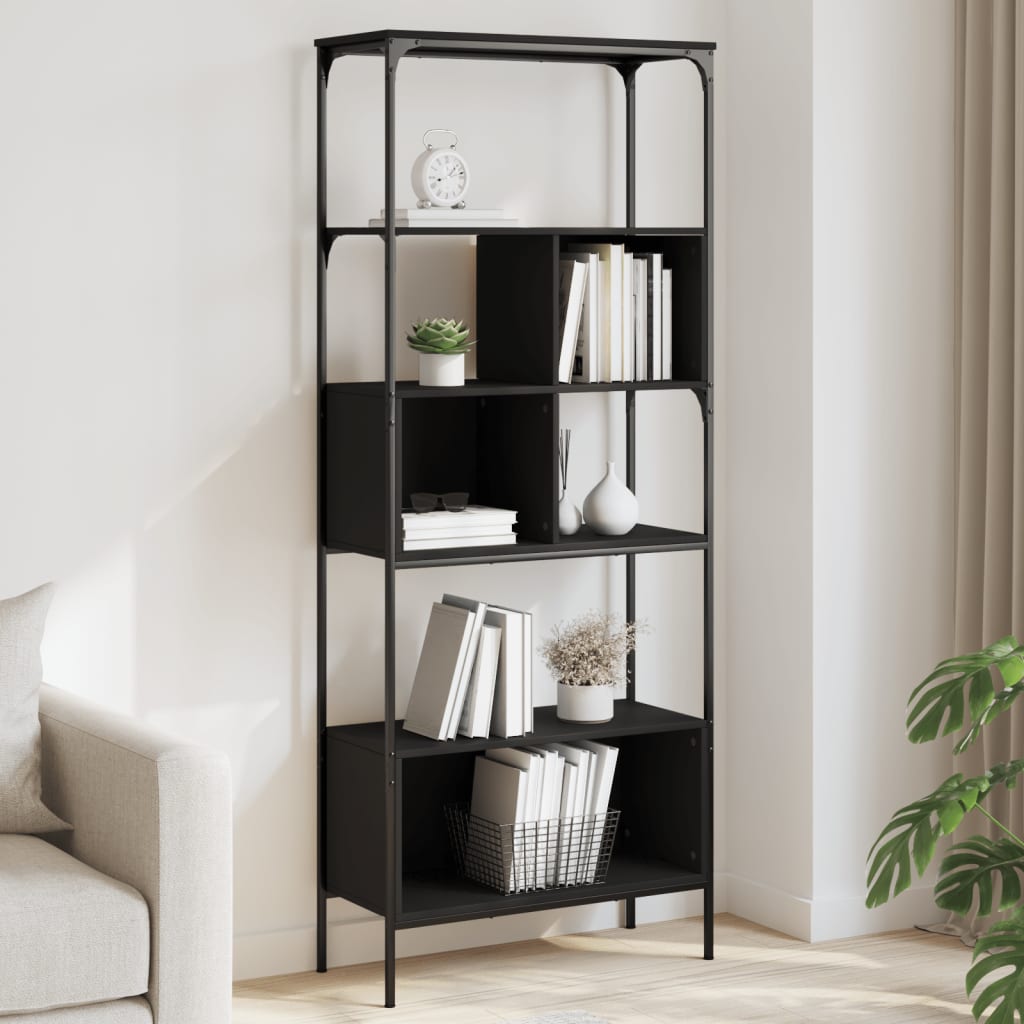 Bücherregal 5 Böden Sonoma-Eiche 76X33X188,5 Cm Holzwerkstoff