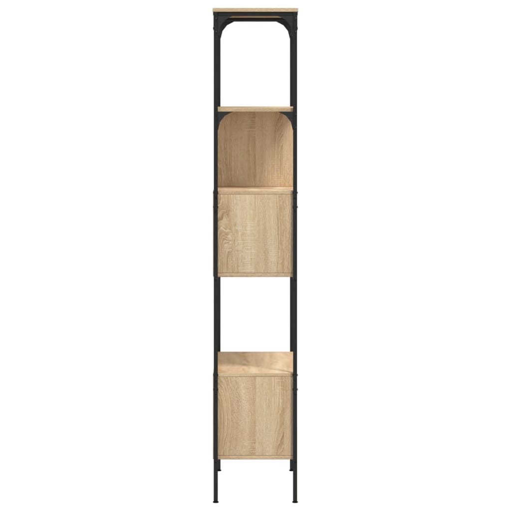 Bücherregal 5 Böden Sonoma-Eiche 76X33X188,5 Cm Holzwerkstoff