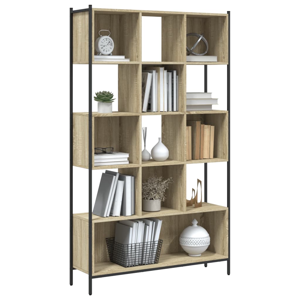 Bücherregal Sonoma-Eiche 102X28X172 Cm Holzwerkstoff