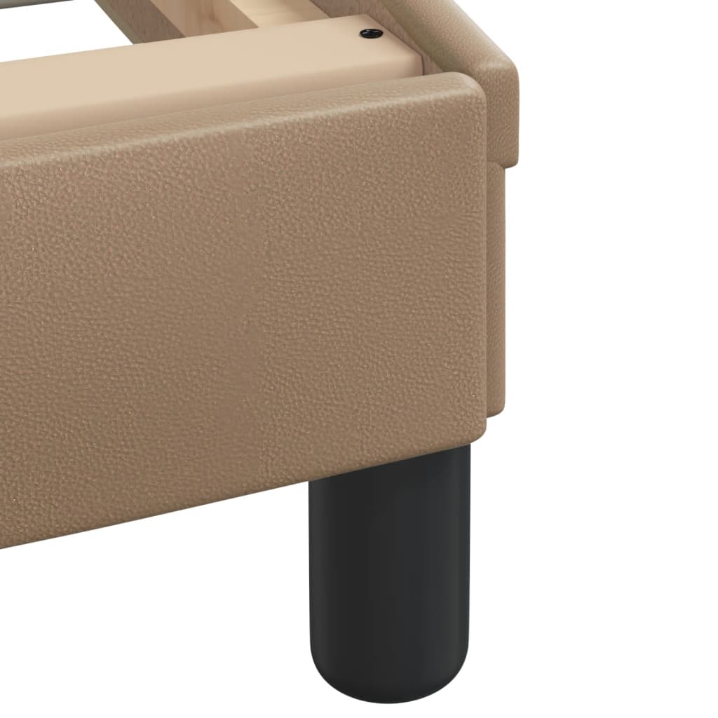 Bettgestell &quot;Viana&quot; Mit Led Ohne Matratze -Braun Kunstleder