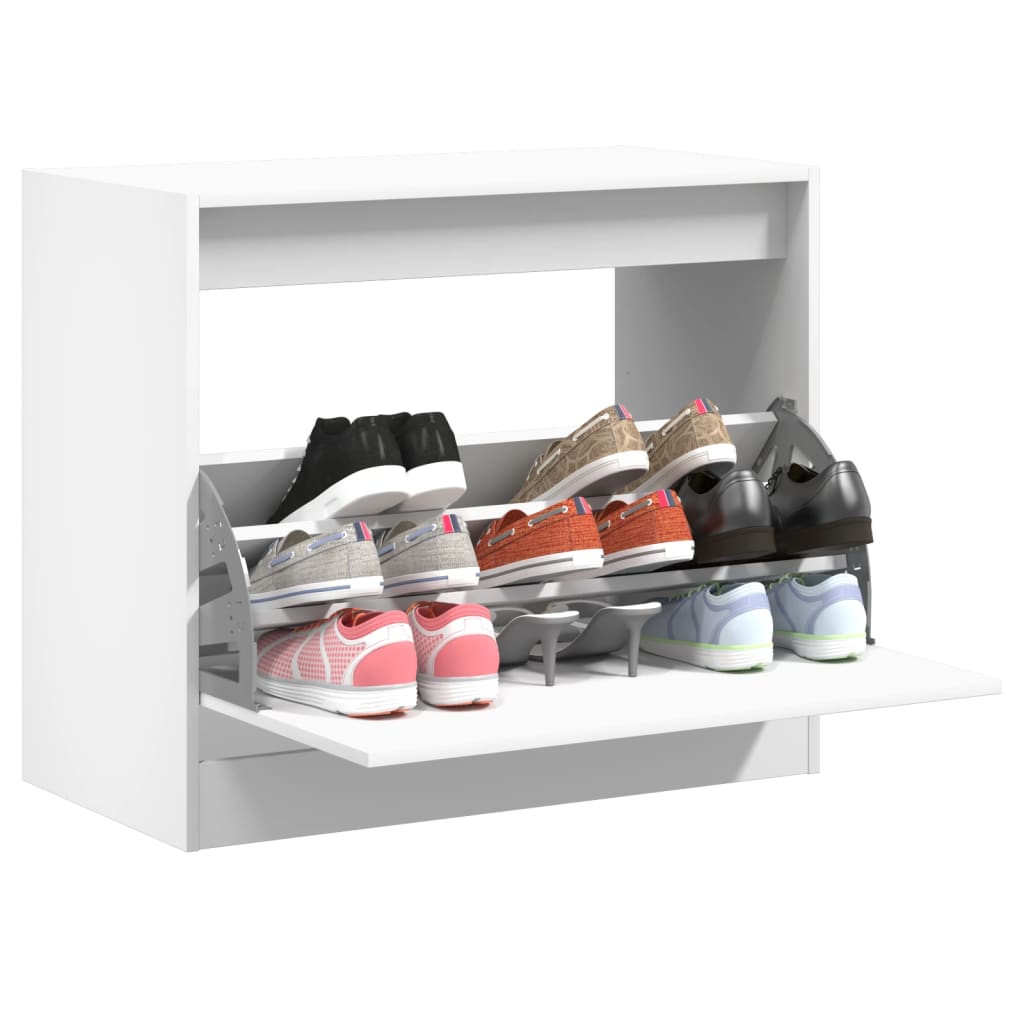 Schuhschrank Holzwerkstoff Weiß