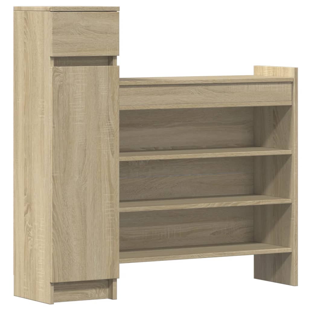 Schuhschrank Sonoma-Eiche 100,5X28X100 Cm Holzwerkstoff