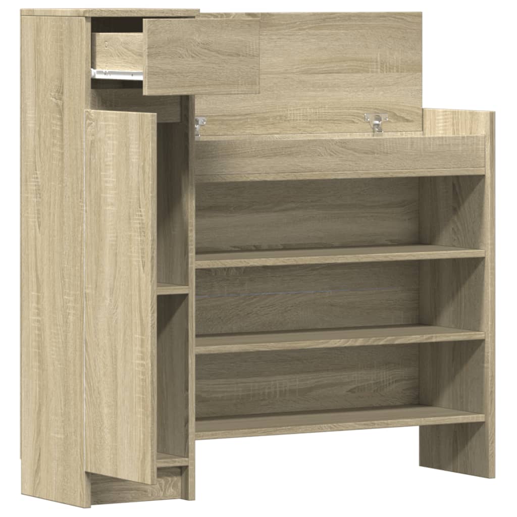 Schuhschrank Sonoma-Eiche 100,5X28X100 Cm Holzwerkstoff
