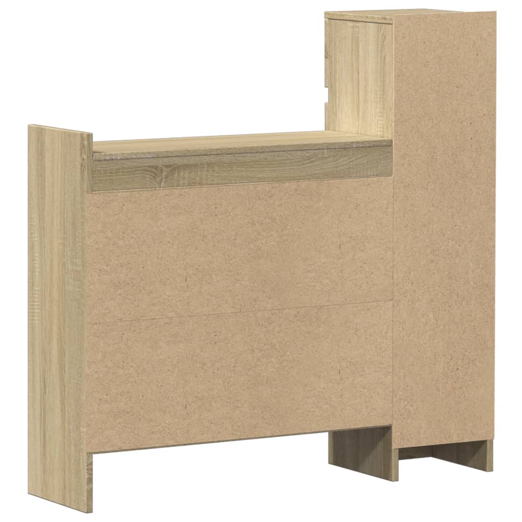 Schuhschrank Sonoma-Eiche 100,5X28X100 Cm Holzwerkstoff