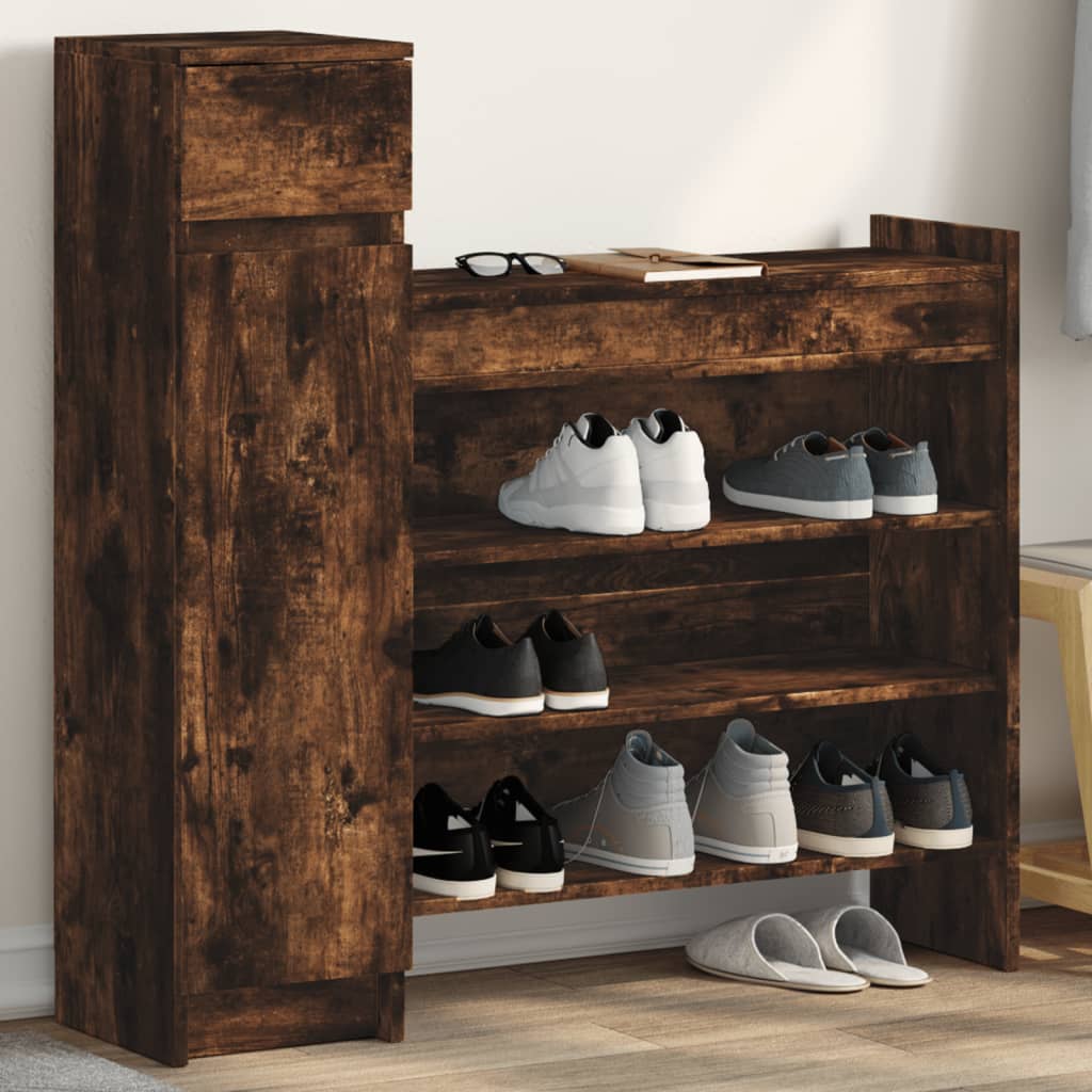 Schuhschrank Sonoma-Eiche 100,5X28X100 Cm Holzwerkstoff
