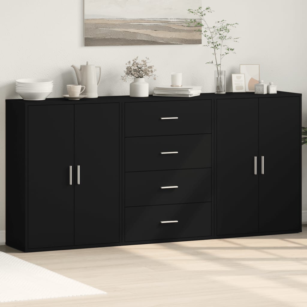 Sideboards 3 Stk. 60X31X84 Cm Holzwerkstoff
