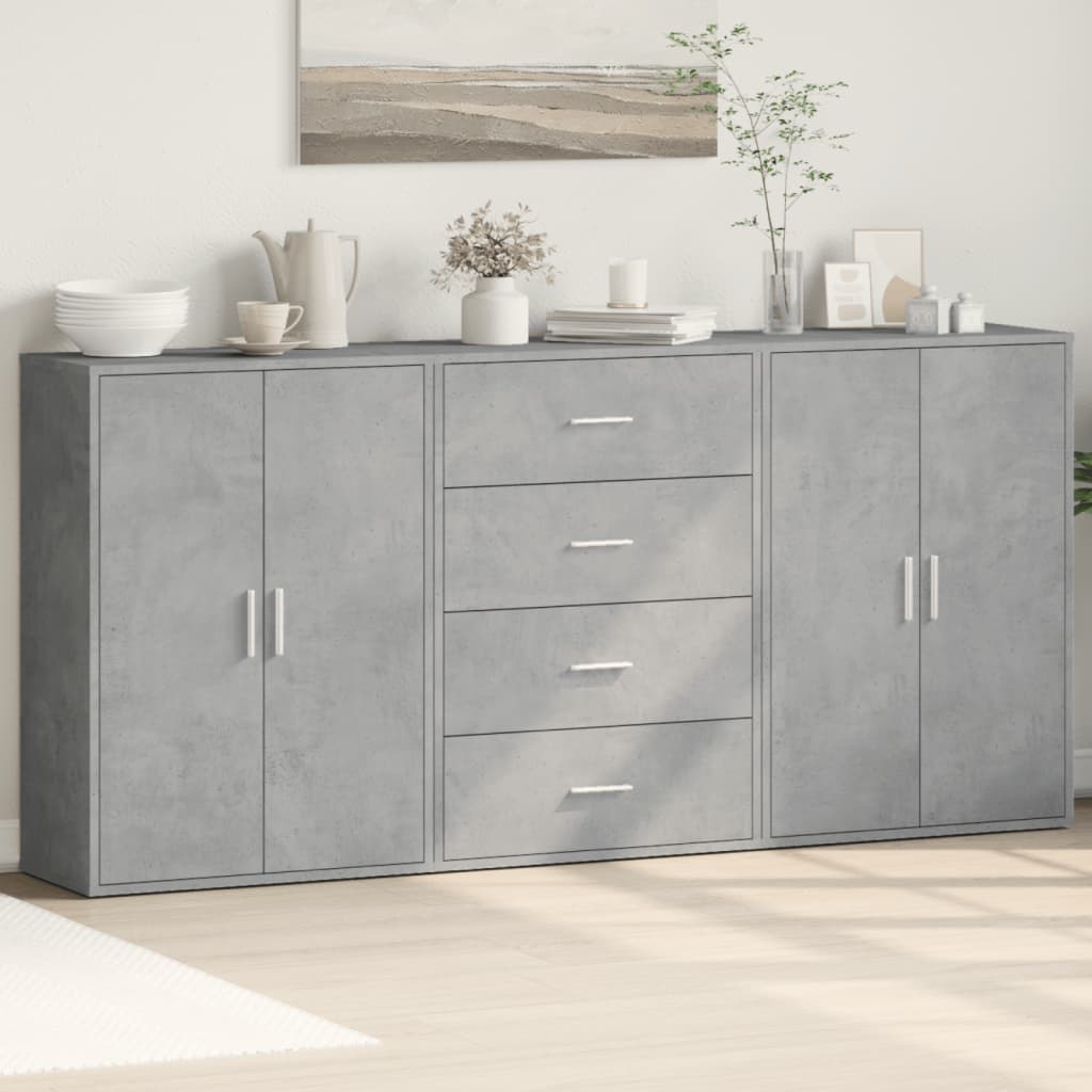 Sideboards 3 Stk. 60X31X84 Cm Holzwerkstoff