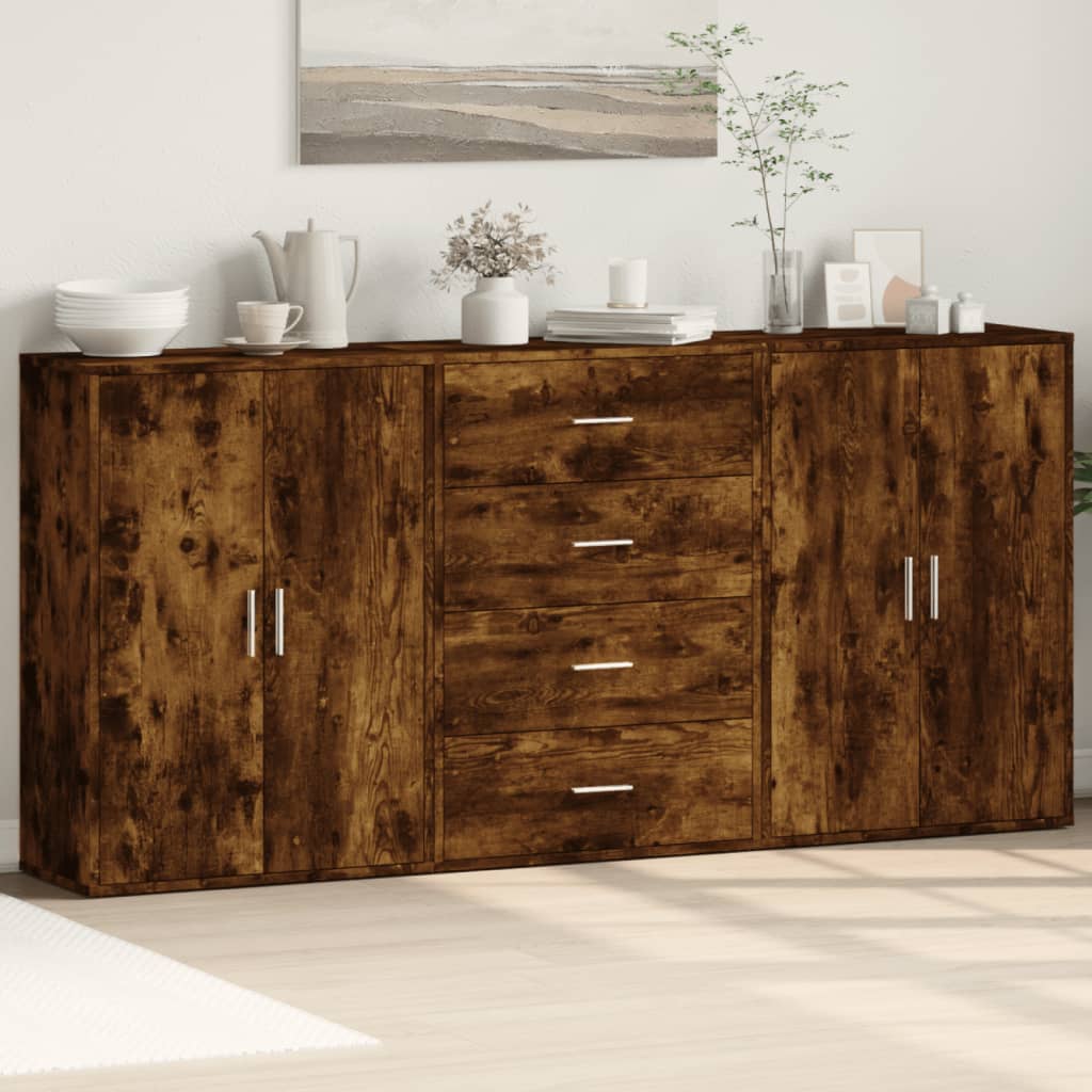 Sideboards 3 Stk. 60X31X84 Cm Holzwerkstoff