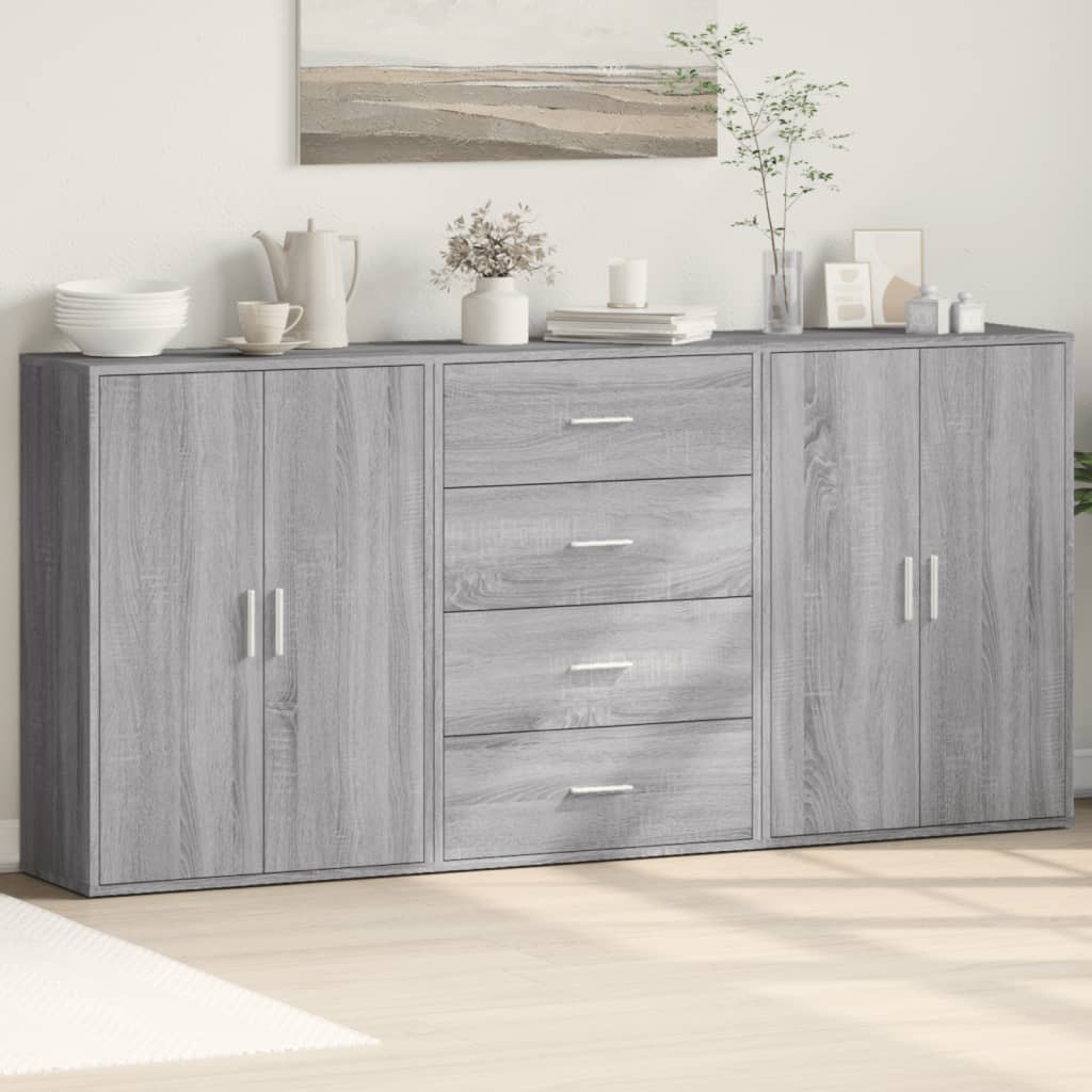 Sideboards 3 Stk. 60X31X84 Cm Holzwerkstoff