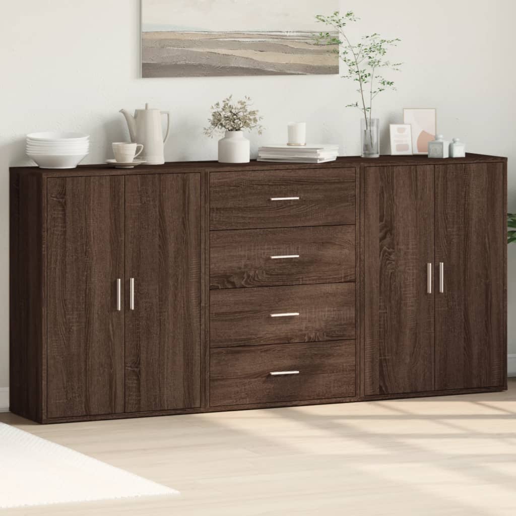 Sideboards 3 Stk. 60X31X84 Cm Holzwerkstoff