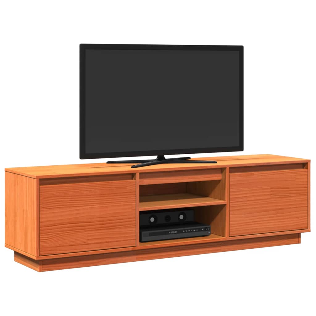 Tv-Schrank 140X35X40 Cm Massivholz Kiefer