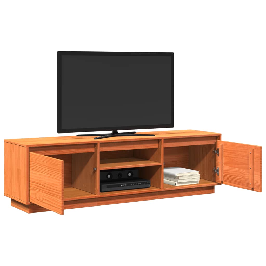 Tv-Schrank 140X35X40 Cm Massivholz Kiefer