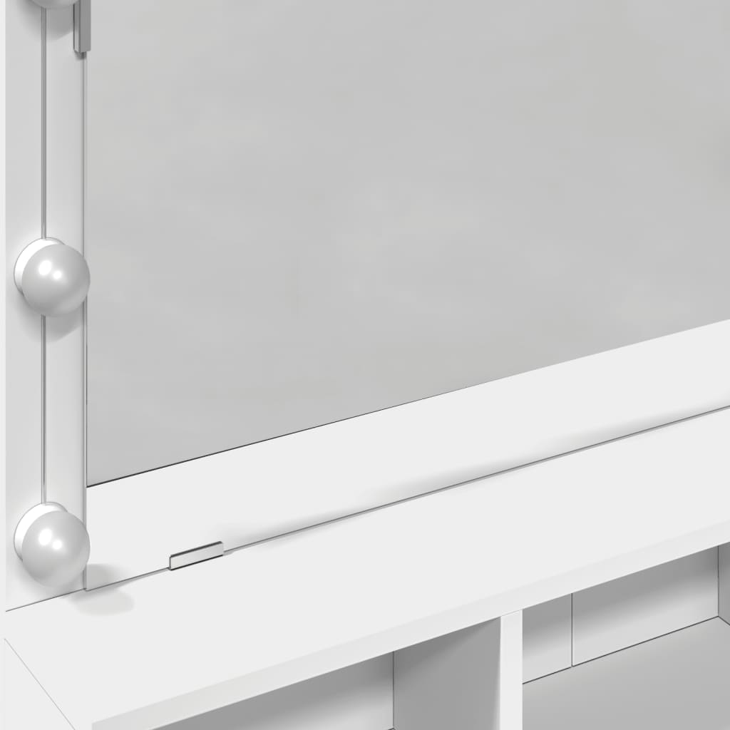 Schminktisch Mit Led-Beleuchtung 80X41X134,5 Cm