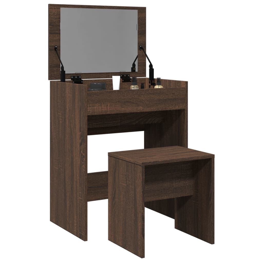 Schminktisch Mit Hocker 60X40X113,5 Cm