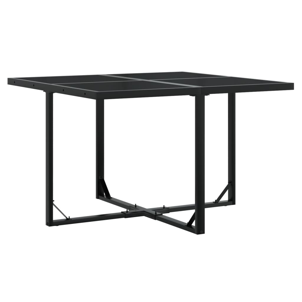 5-Tlg. Garten-Essgruppe Schwarz Poly Rattan