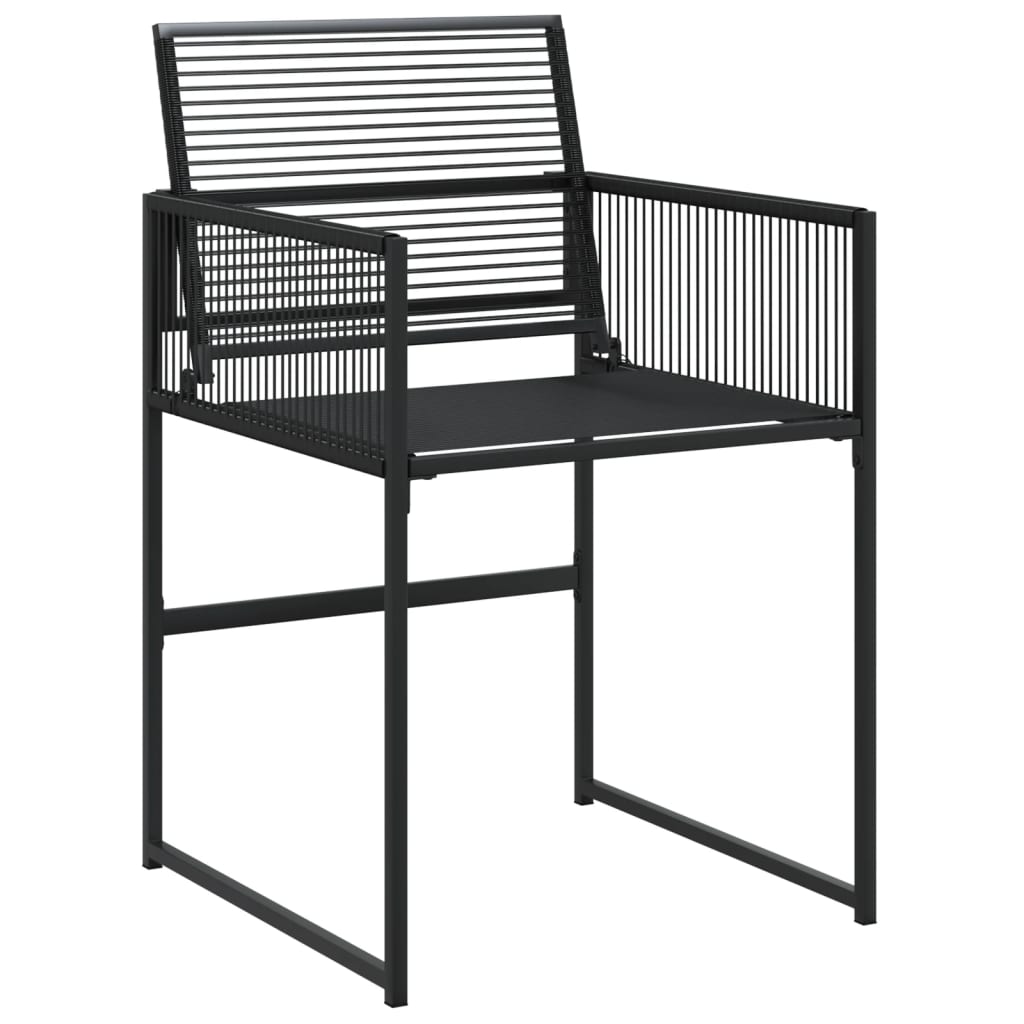 5-Tlg. Garten-Essgruppe Schwarz Poly Rattan