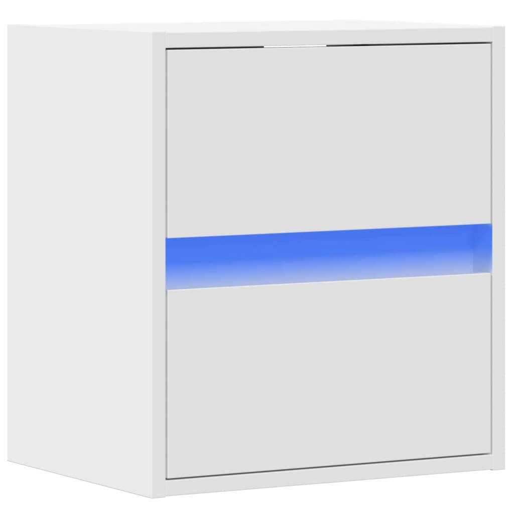 Wand-Nachttisch Mit Led-Leuchten