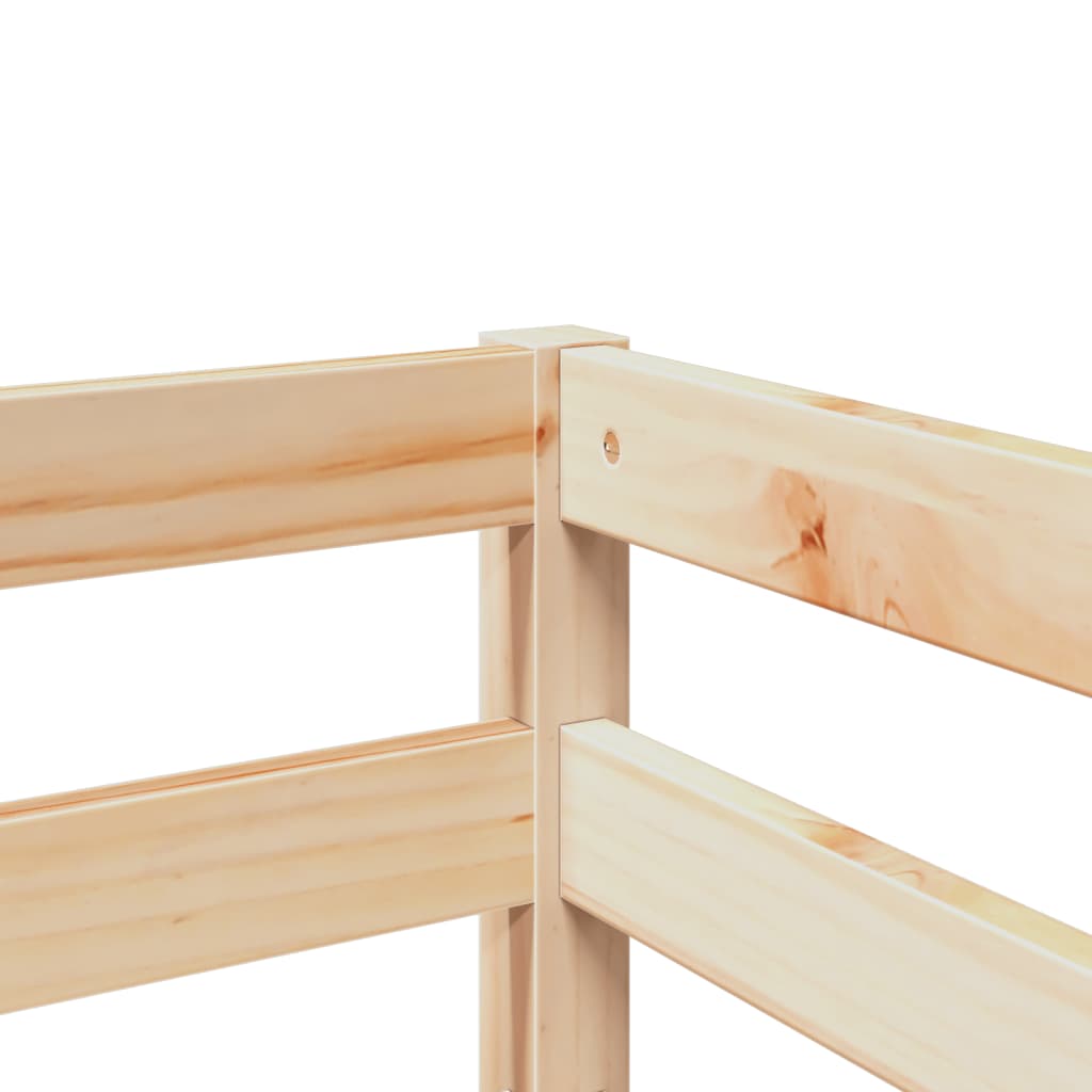 Kinderhochbett Ohne Matratze Massivholz Kiefer
