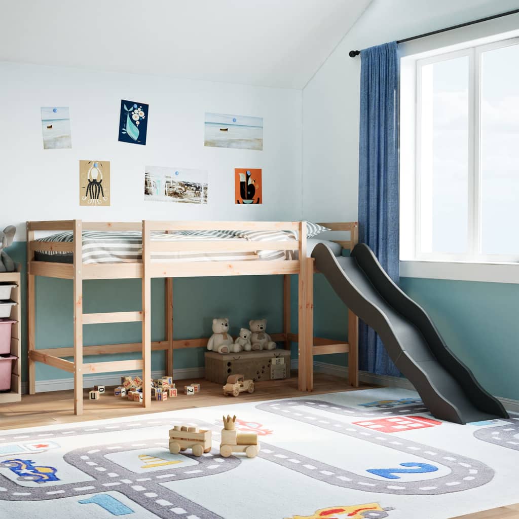 Kinderhochbett Ohne Matratze Massivholz Kiefer