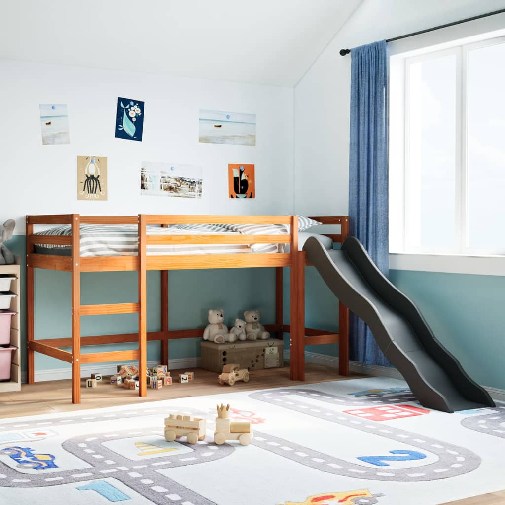 Kinderhochbett Ohne Matratze Massivholz Kiefer