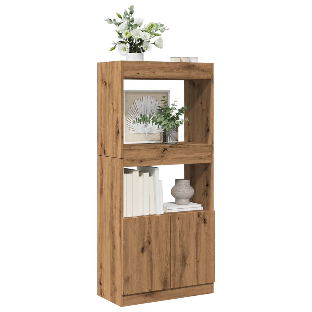 Highboard Artisan- 92X33X Holzwerkstoff Eiche