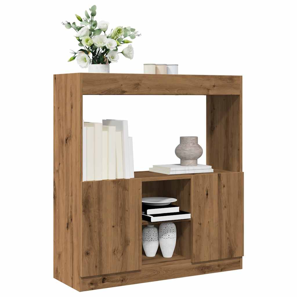 Highboard Artisan- 92X33X Holzwerkstoff Eiche