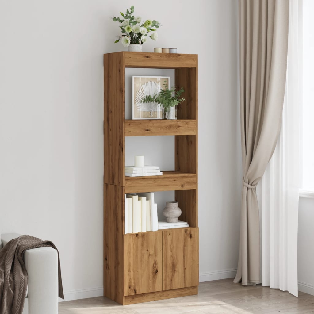 Highboard Artisan- 92X33X Holzwerkstoff Eiche