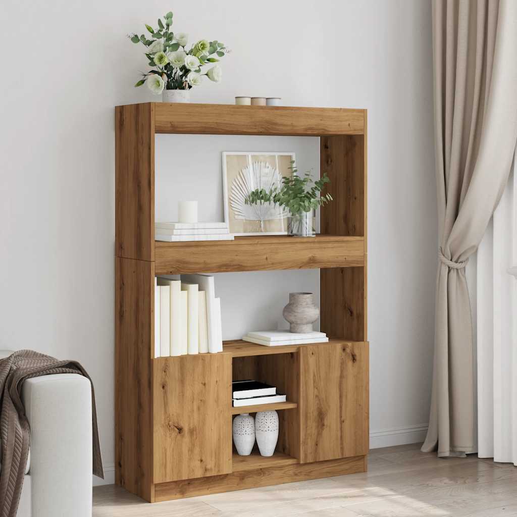 Highboard Artisan- 92X33X Holzwerkstoff Eiche