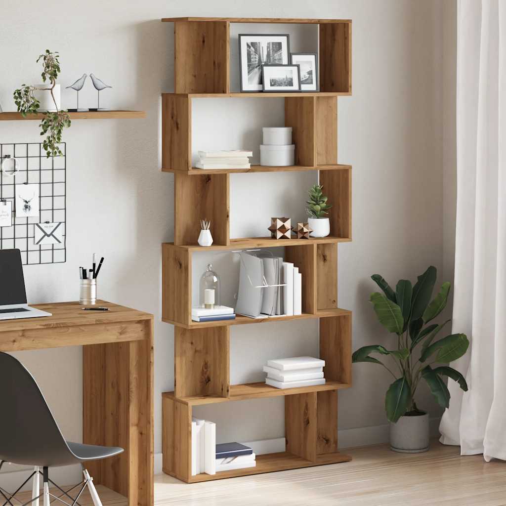 Bücherregal Artisan-Eiche 80X24X192 Cm Holzwerkstoff
