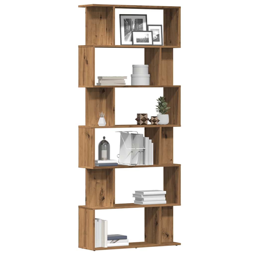 Bücherregal Artisan-Eiche 80X24X192 Cm Holzwerkstoff