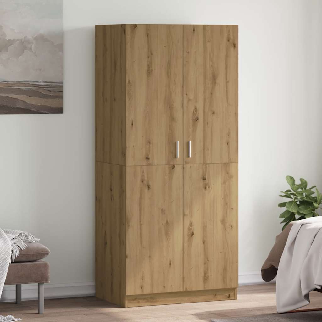 Kleiderschrank 90X52X200 Cm Holzwerkstoff