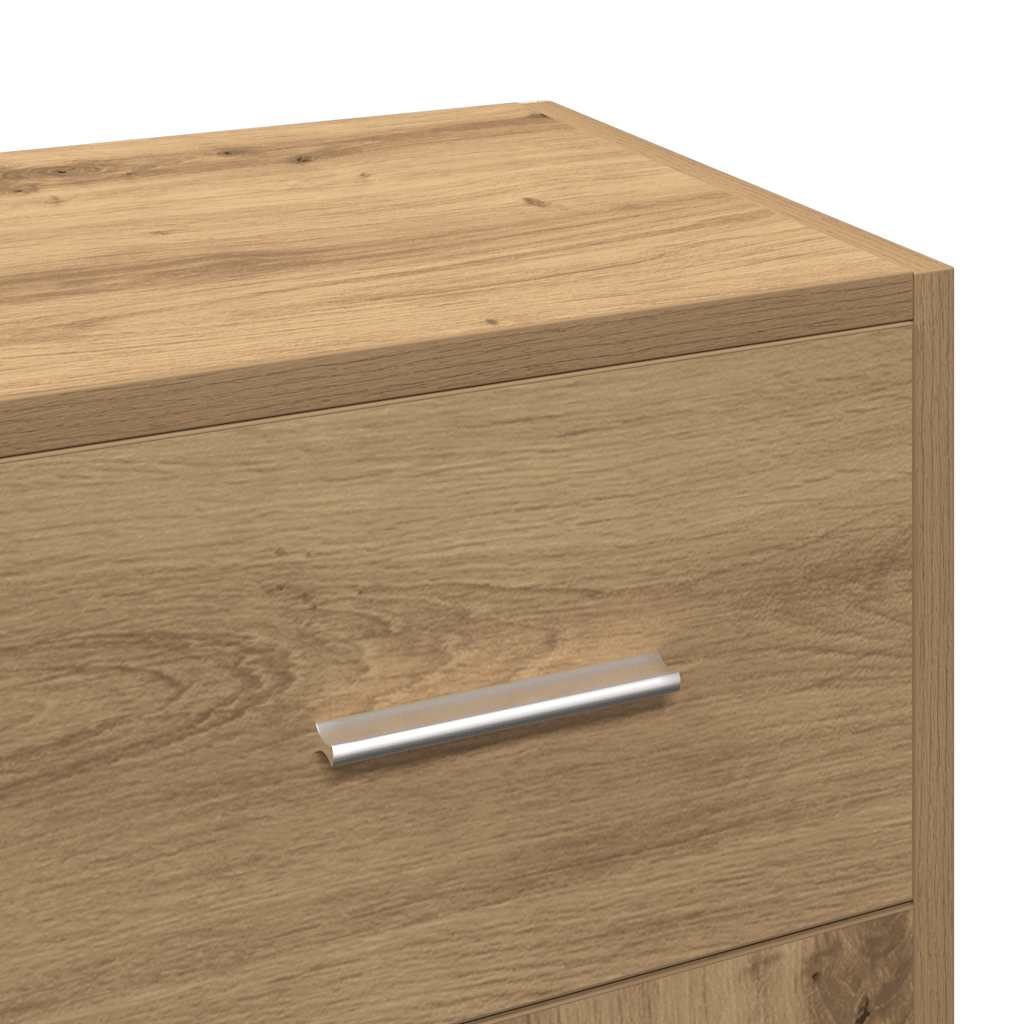 Sideboard Artisan-Eiche 91X28X75 Cm Holzwerkstoff