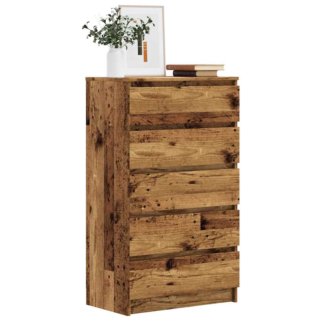 Schubladenschrank Artisan-Eiche 60X36X103 Cm Holzwerkstoff