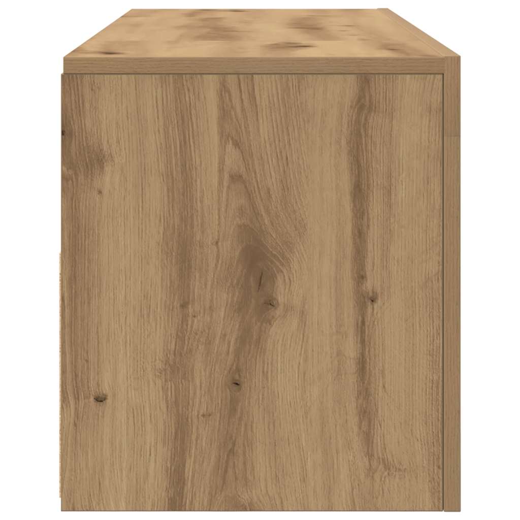 Tv-Schrank Mit Led Artisan-Eiche 120X35X40 Cm Holzwerkstoff