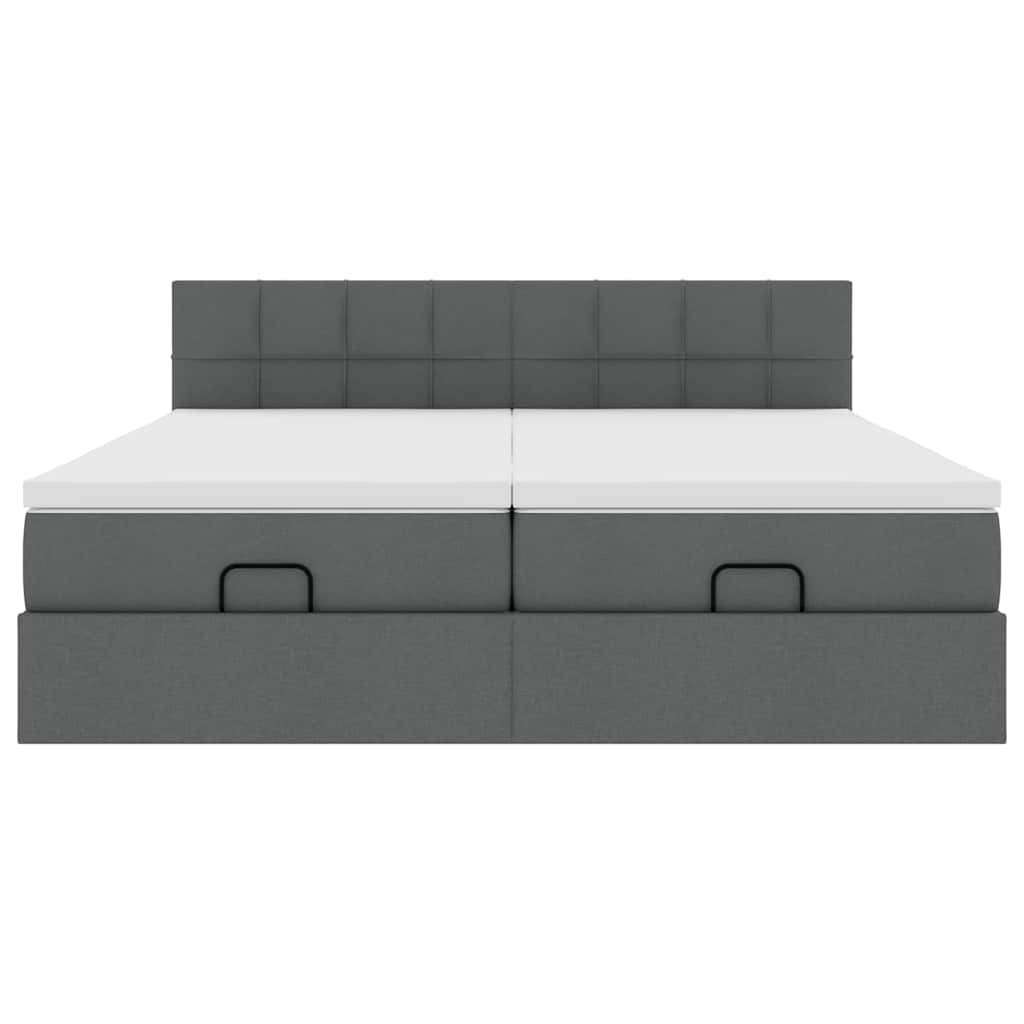 Ottoman-Bett Mit Matratzen Stoff