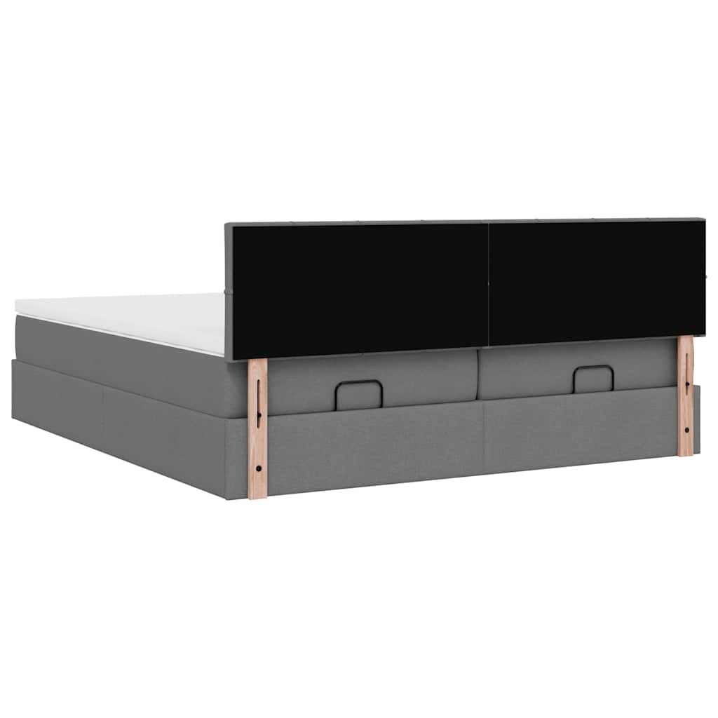 Ottoman-Bett Mit Matratzen Stoff