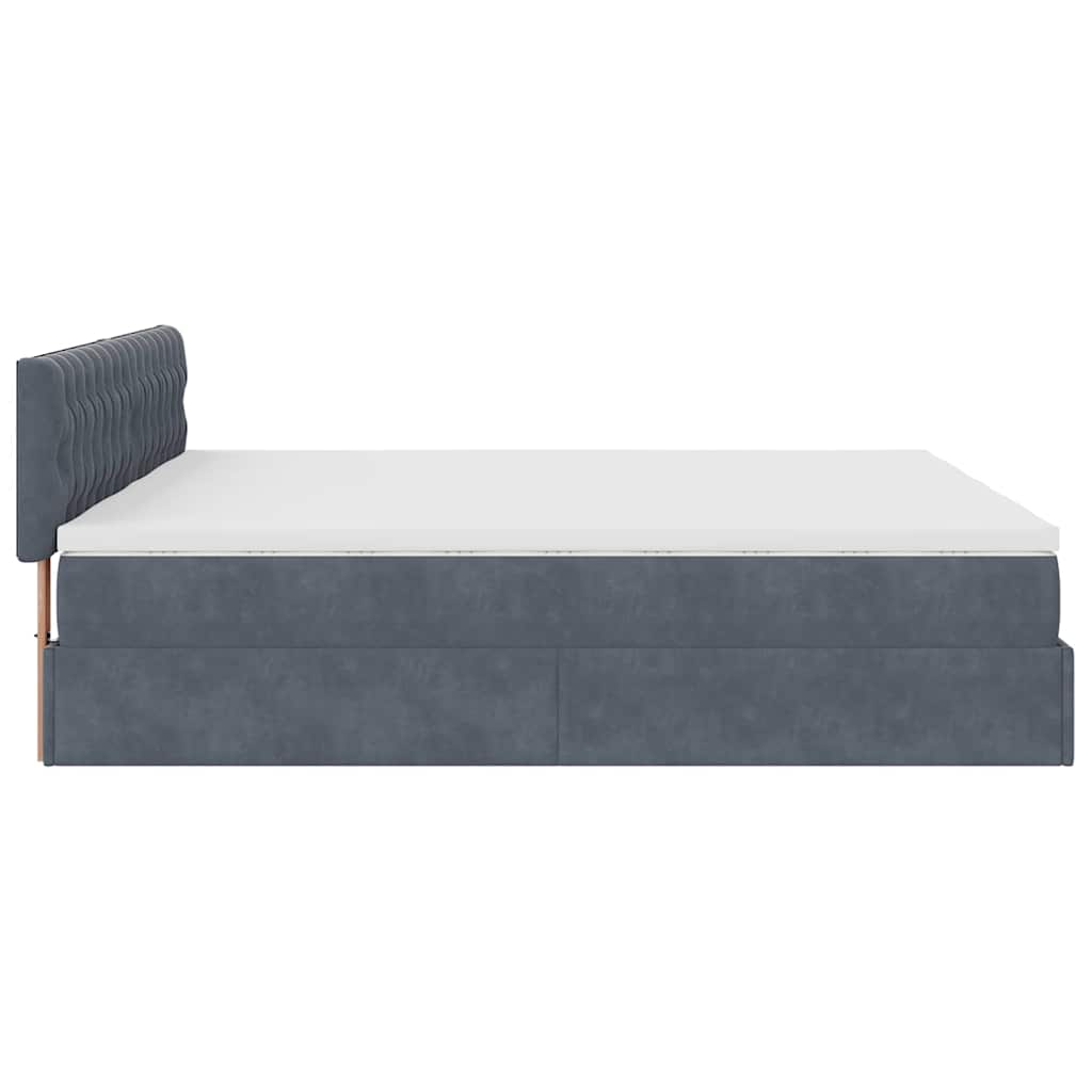 Ottoman-Bett Mit Matratzen & Leds Samt