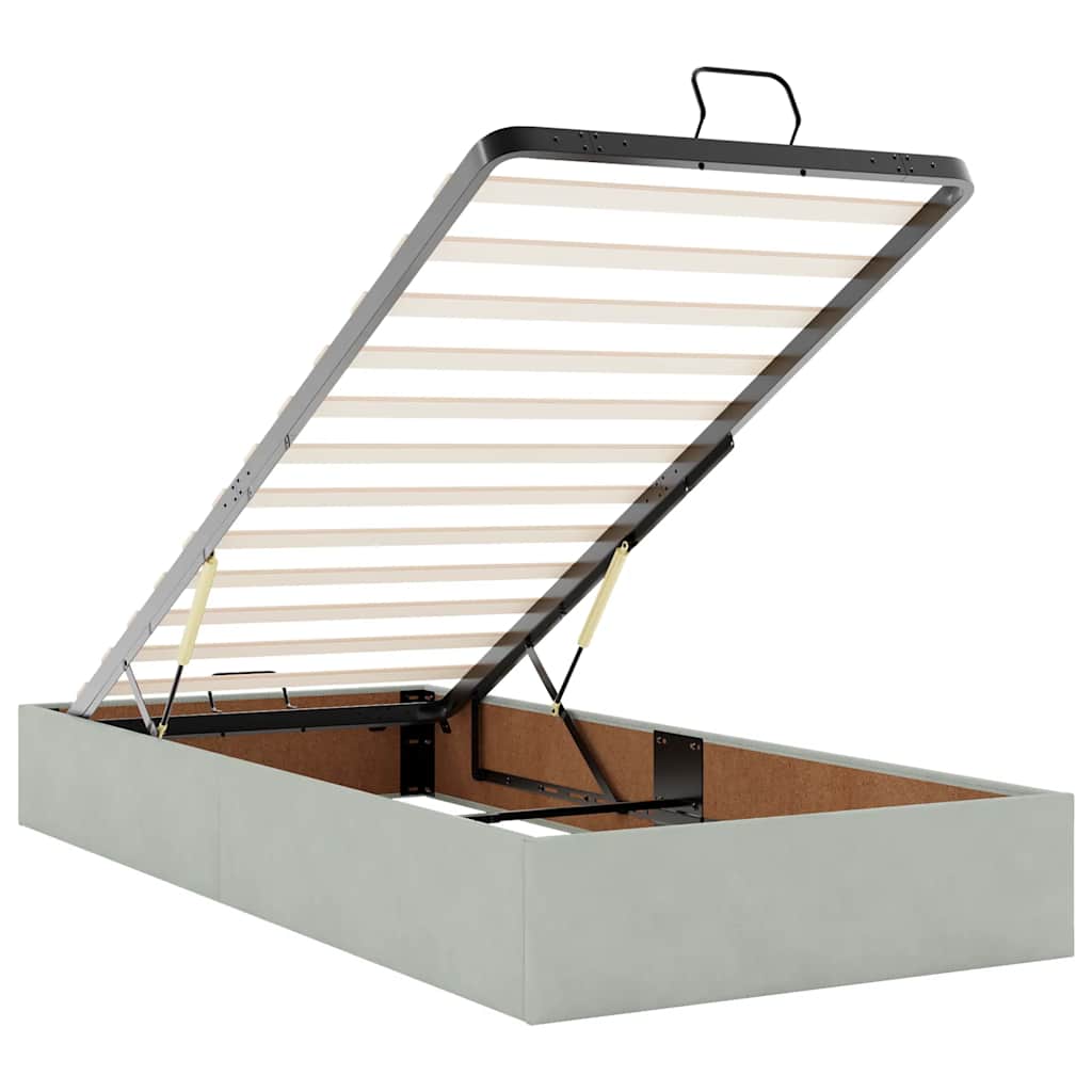 Ottoman-Bett Mit Matratzen & Leds Samt