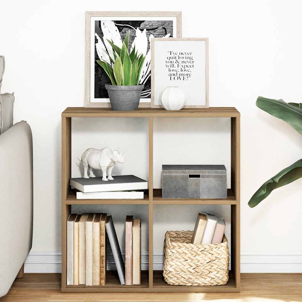 Bücherregal Artisan-Eiche 137,5X29X137,5 Cm Holzwerkstoff