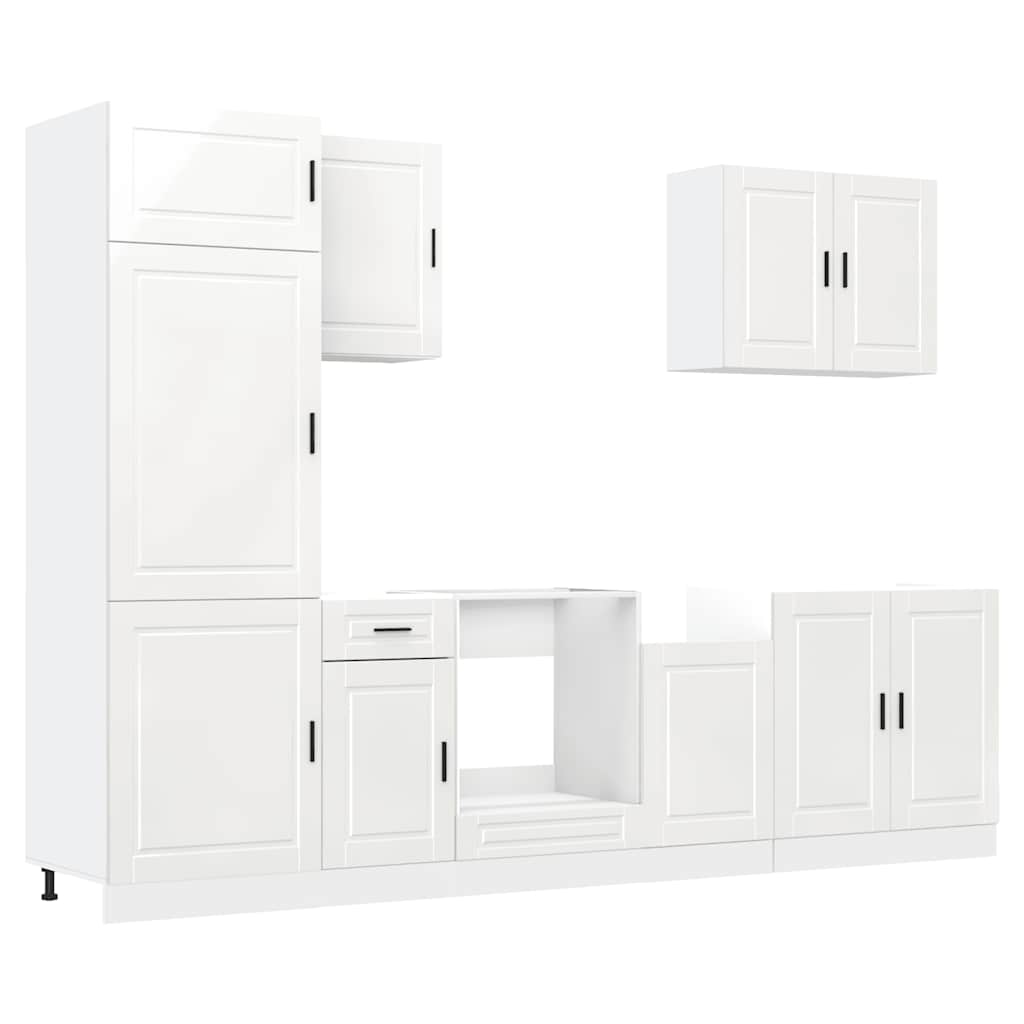 7-Tlg. Küchenschrank-Set Porto Holzwerkstoff