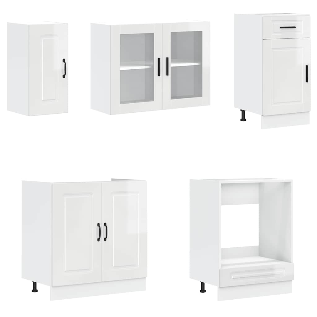 8-Tlg. Küchenschrank-Set Porto Holzwerkstoff